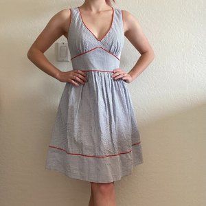 Jessica Simpson Seersucker Fit and Flare Dress